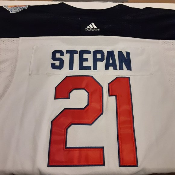Adidas Team USA Ice Hockey Jersey #21 Stepan 2016 World Cup Size 2XL - Picture 3 of 7